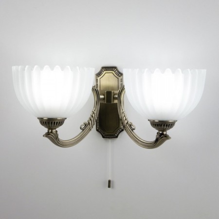 Sconces Citilux "Seville" CL414323, 39x16.5 cm, 2x75W, E27, brown color-2