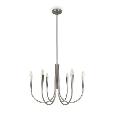 Suspended lamp Freya Fr5253PL-06N Branches, 625x625x1100 mm, E14, 6x40W, Nickel color-2
