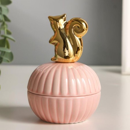 Coramics Coramics "Golden Squirrel" 11x8x8 cm-3