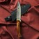 Caucasian knife, tourist "Varan" with scabbard, steel - 40x13, waxed nut, 14.5 cm
