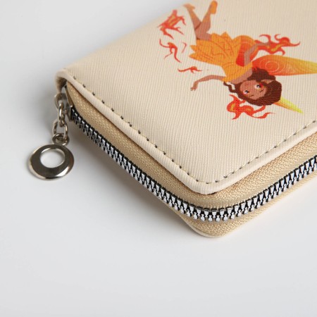 Lightning wallet, card for cards, for coins, beige color-3