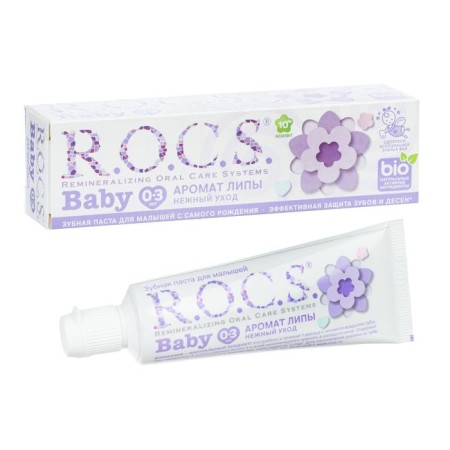 Toothpaste R.O.C.S. Baby, for kids, aroma of linden, 45 g-5