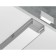Profile aluminum overhead ambrella Illumination alum Profile, GP2001al, 2000x10x20.5 mm, silver color, matte divet