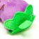 Toy for dogs "eggplant" with a squeak, 11 cm, purple