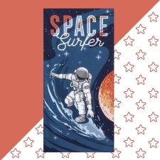 Ethel towel Space Surfer, 70x140 cm, 100% cotton 160g/m2