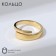 Ring "smooth lines", color gold, dimensionless