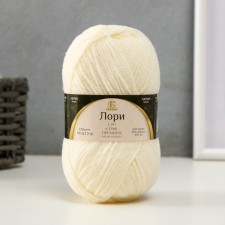 Lori yarn 45% acrylic, 30% nylon, 25% PE 170m/50g (205 - white)