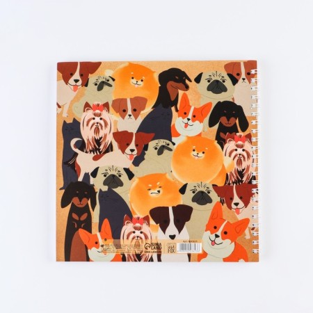Sketchbook on the crest "Dogs", 20x20cm, 40 sheets-5