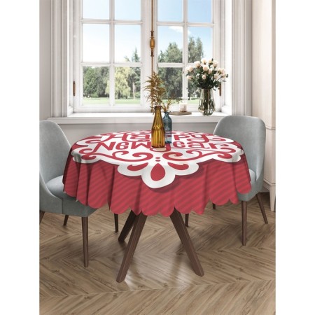 The tablecloth "New Year's style", round, Saten, d = 150 cm-2