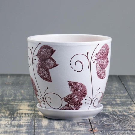 Flower pot a lazulin lilac 2.5l with a stand-1