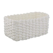 Bergenson bjorn hagen storage basket, 26x16x11 cm, white color