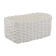 Bergenson bjorn hagen storage basket, 26x16x11 cm, white color