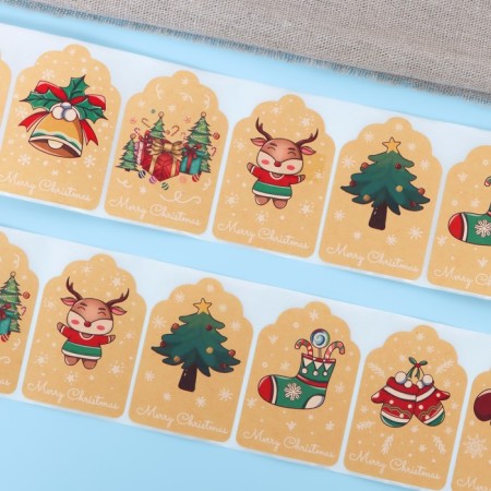 Craft stickers in the roll "New Year's mood", 300 pcs, 4 x 6cm-3