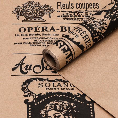 Paper packaging craft "Newspaper" 0.72 x 10 m