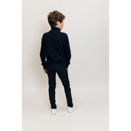 Jumper for boys, height 134-140 cm, dark blue color-2