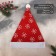 New Year's cap "Snowflakes" 40x27 cm, red