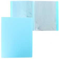 A4 Calligrata folder, 80 transparent inserts, 700 μm, turquoise-blue