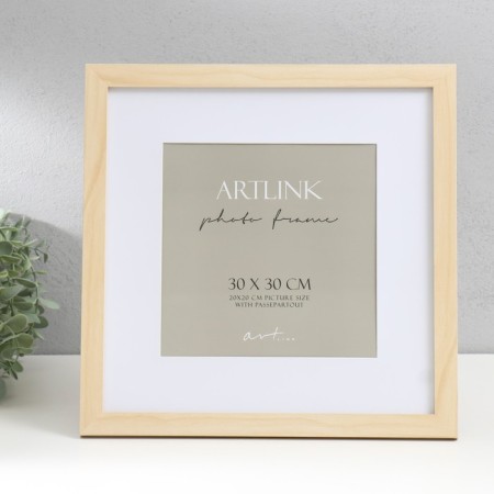 Photo frame MDF "Ellis" 30x30 cm, with a paspartm, natural 76719