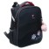 School backpack 38 x 30 x 16 cm, ergonomic back, stavia "paws", gray