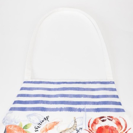 Apron "Ethel" Marine 60x70 cm, 100% cotton, sarzha 190 g/m2-2