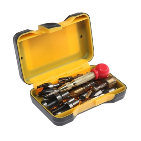A set of drills with a tundra zenkovka, hexagonal and round shanks, 23 pcs.-1