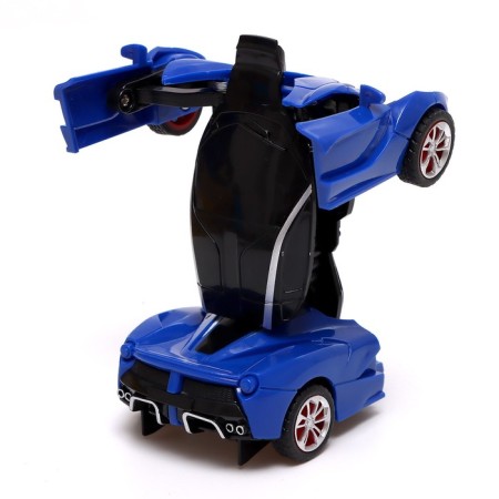 Inertial “sports car” robot, transforms in a collision, mixing color-4