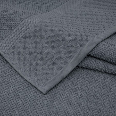Tainted towel "Grant", 450 gr, size 50x80 cm, color gray color-1