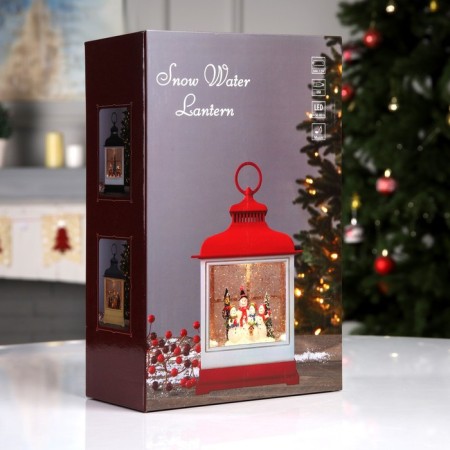 LED figure “Lantern with a harness” 16.5 × 26.5 × 7.8 cm, plastic, AAX3 batteries (not in the kit), USB, glow warm white-7