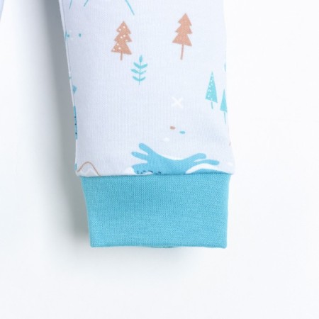 Pants for children, gray/blue color, height 74cm-2