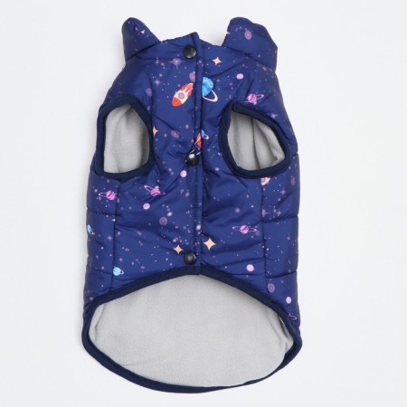 Dog jacket "Cosmos", size S, dark blue (DS 26, Osh 24, OG 34 cm)-6