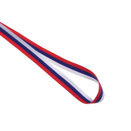 Prize medal 057 diam 5 cm. 2 place, tricolor. Color ser. With a ribbon-5