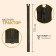 Lightning "Tractor", No. 5, detachable, castle machine, 50 cm, brown khaki color