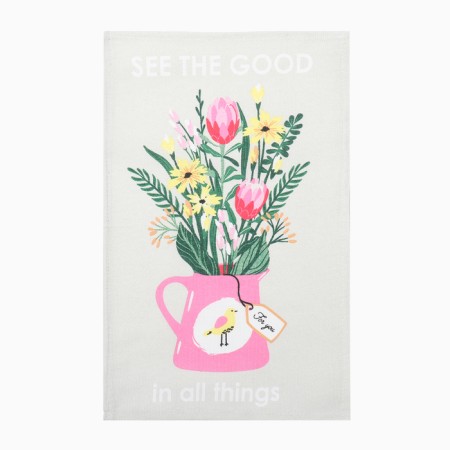 Set of kitchen towels "Love Is Here" 4 pcs, 28x46 cm, mowing, 100% cotton, 160g/m2-7