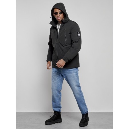Sports male winter, size 56, black color-5