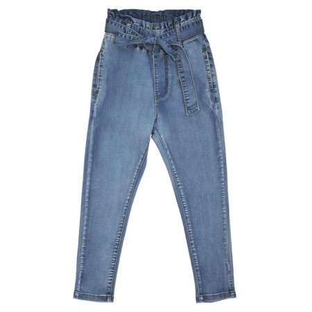 Jeans for girls, height 140 cm, blue color