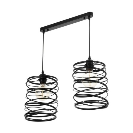 Chandelier "Tornado" 2x60W base: E27 Color: Black