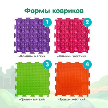 Modular massage rug orthodon, set No. 1 "Universal"-2