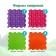 Modular massage rug orthodon, set No. 1 "Universal"