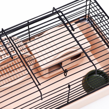 Mini cell for rodents "Pijon" No. 1, equipped, 27 x 15 x 13 cm, beige-2
