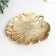 Decorative polystone plate "leaves" gold 1.5x13x12 cm