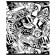 Notebook of 48 sheets in the cell "Color yourself" Art Black, cover coated cardboard, offset unit, mix