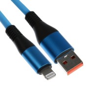 Lightning cable - USB, 5 A, TPE braid, thickened, 1 meter, blue