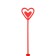 Holder for the postcard bouquet "Red", 34cm