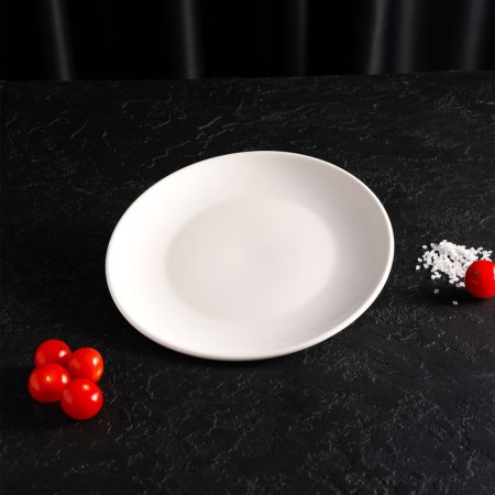 Plate porcelain dining shares White Label, d = 20 cm, white color-7