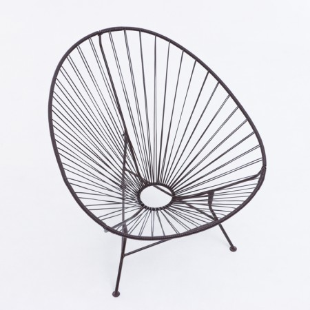 Armchair "Shell", 78 x 88 x 70 cm, brown-1