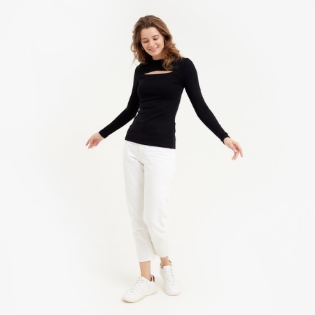 Women's longliva Minaku: Basic Line Black Color, Rr. 44-5