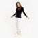 Women's longliva Minaku: Basic Line Black Color, Rr. 44