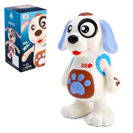 Toy "Dog", works from batteries, dances, light and sound effects