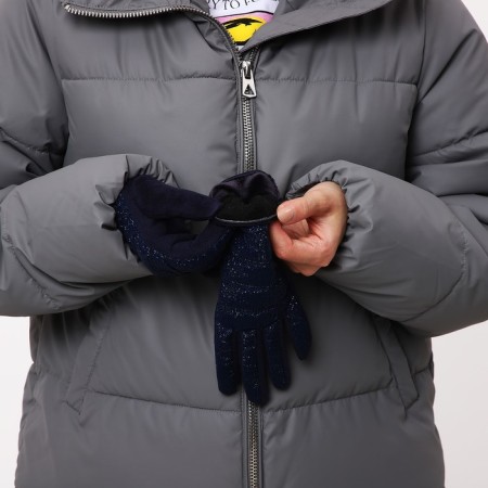 Gloves female, dimensionless, with insulation, blue color-4