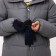 Gloves female, dimensionless, with insulation, blue color